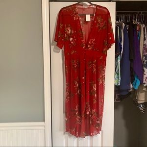 NTW Red button kimono 🌹